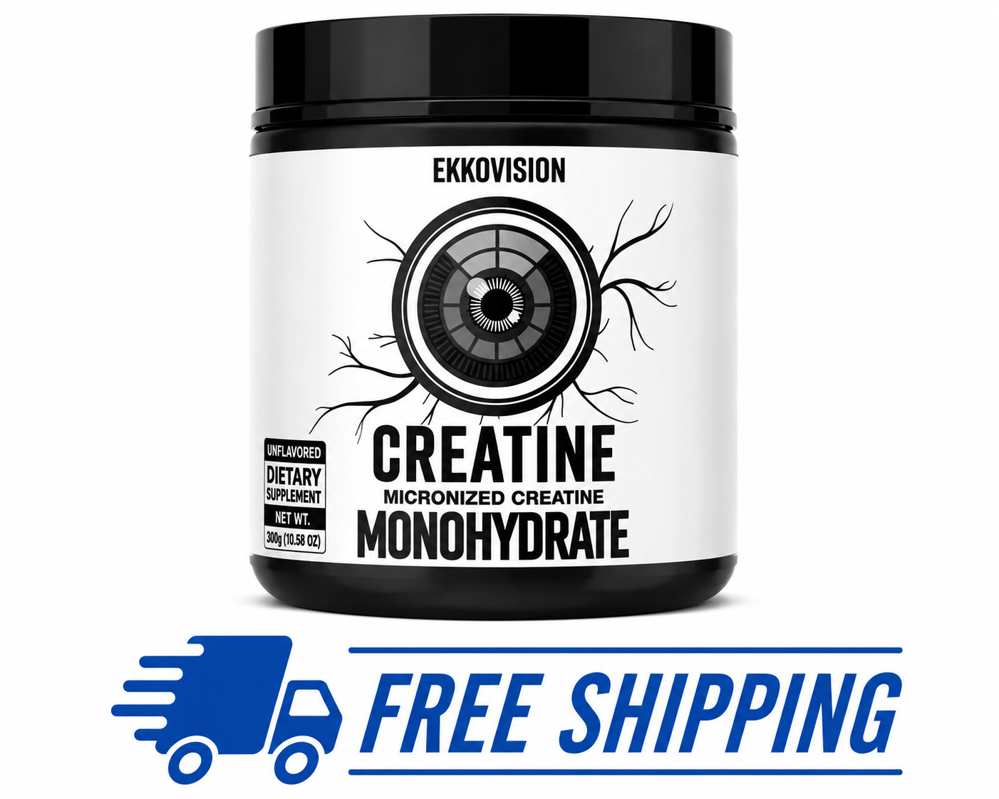 EKKOVISION Creatine Monohydrate Micronized Powder Muscle Strength Supplement