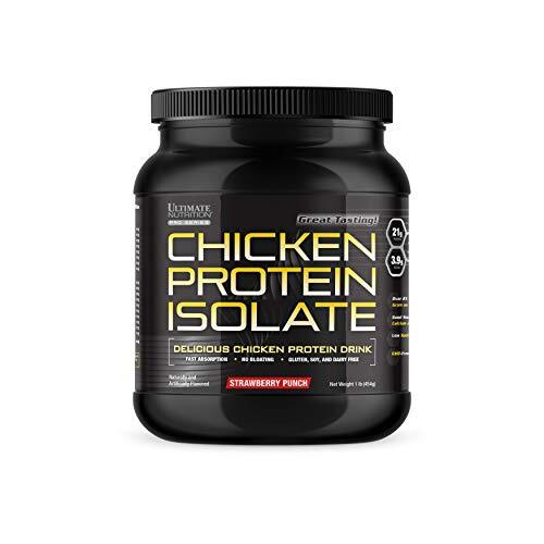 Chicken Protein Isolate 21g Protein Per Scoop (Strawberry Punch, 14 Servings)