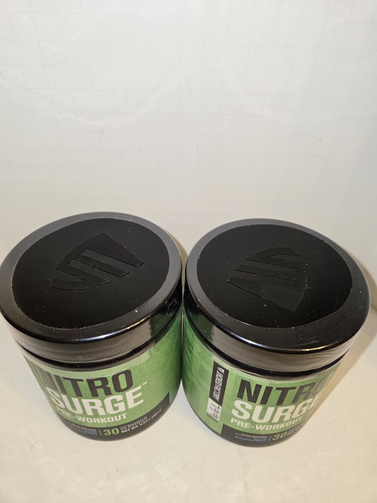 2 Nitrosurge Build Pre Workout approx 30 Serv Blue Raspberry EXP 2/28 NEW