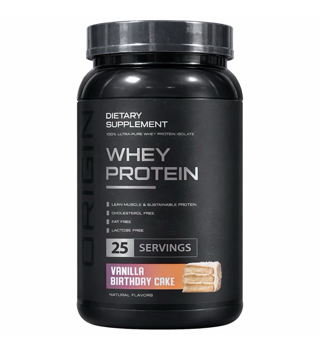 Origin Whey Protein Isolate Vanilla BdayCake 25scp KETO No artificial Sweeteners