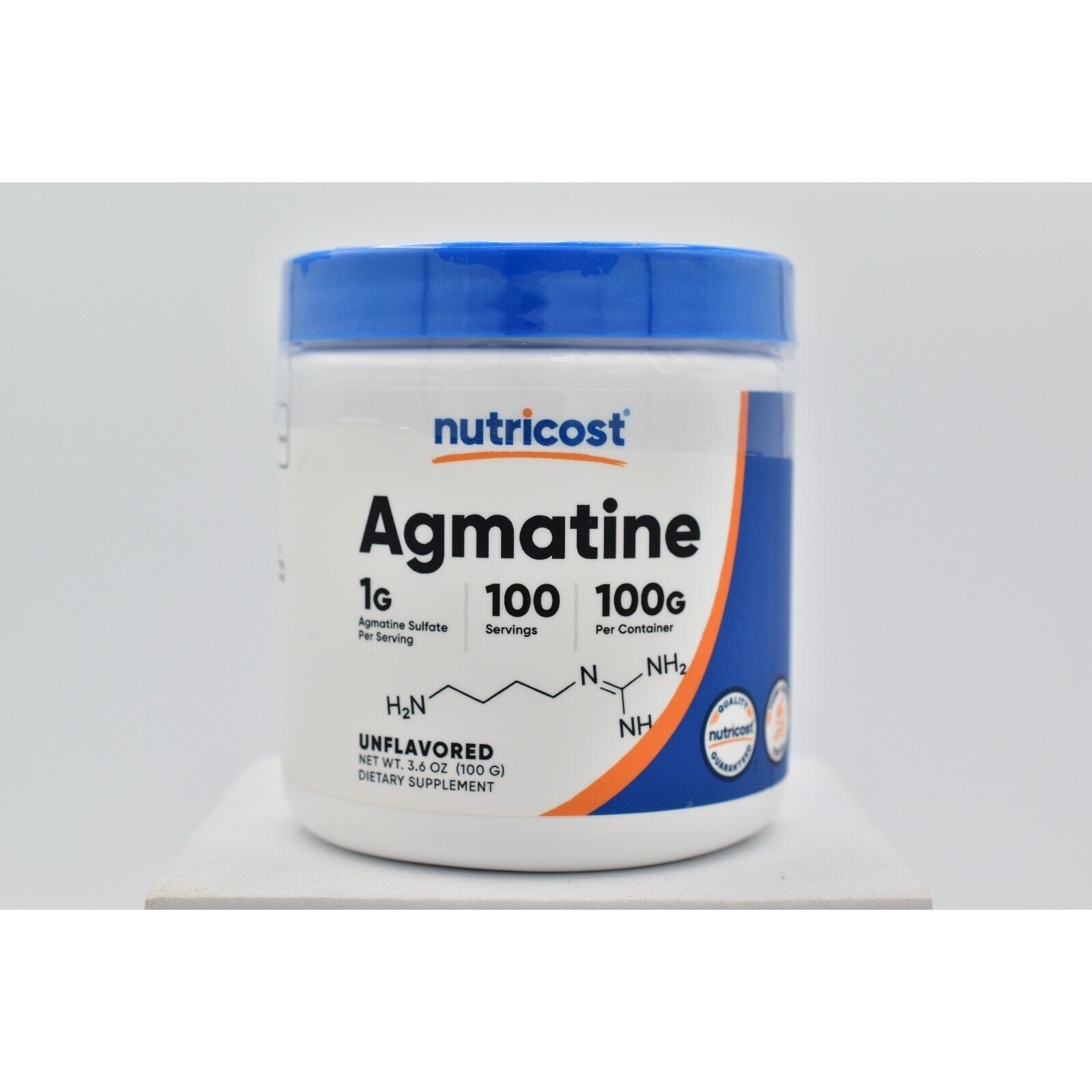 Nutricost Agmatine 100 Grams 100 Servings of 100g Pure Unflavored Sealed 09/2026