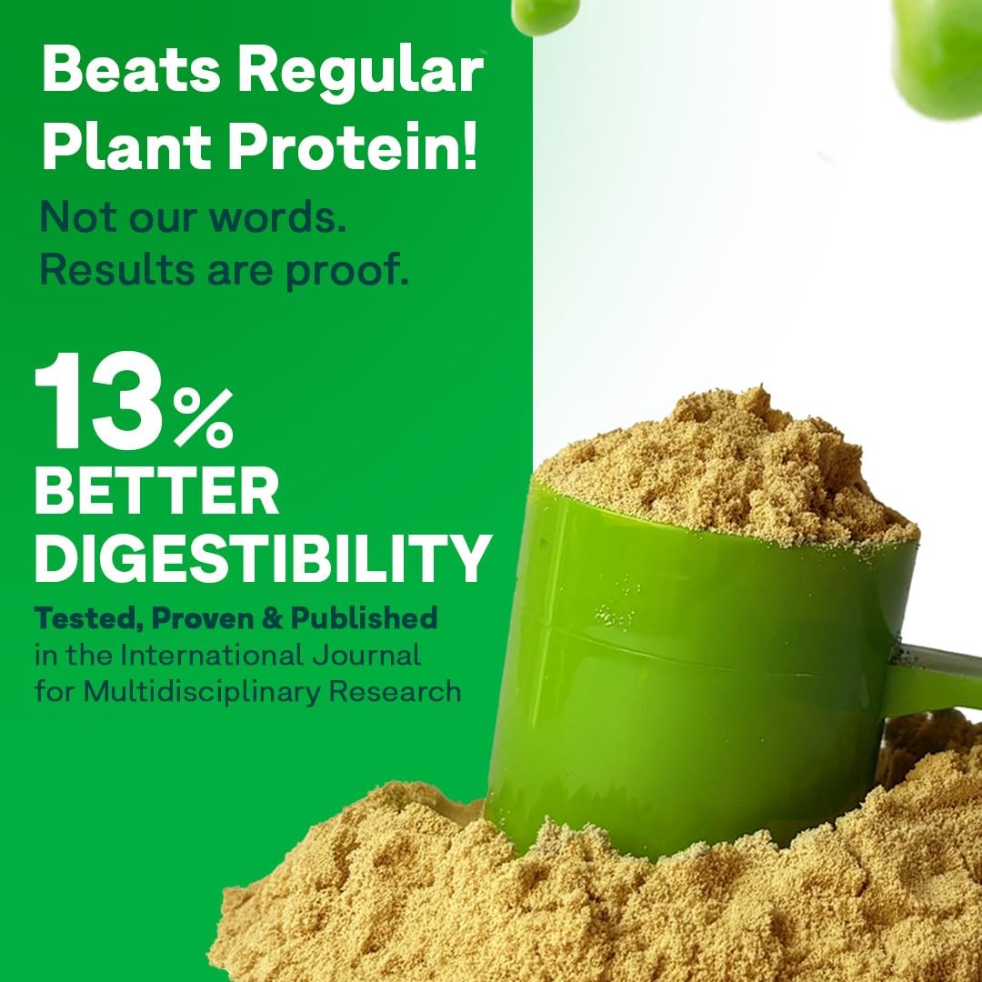 OZiva Bioactive Plant Protein,5.5 BCAA| Pea Isolate| Plant based Protein Powder