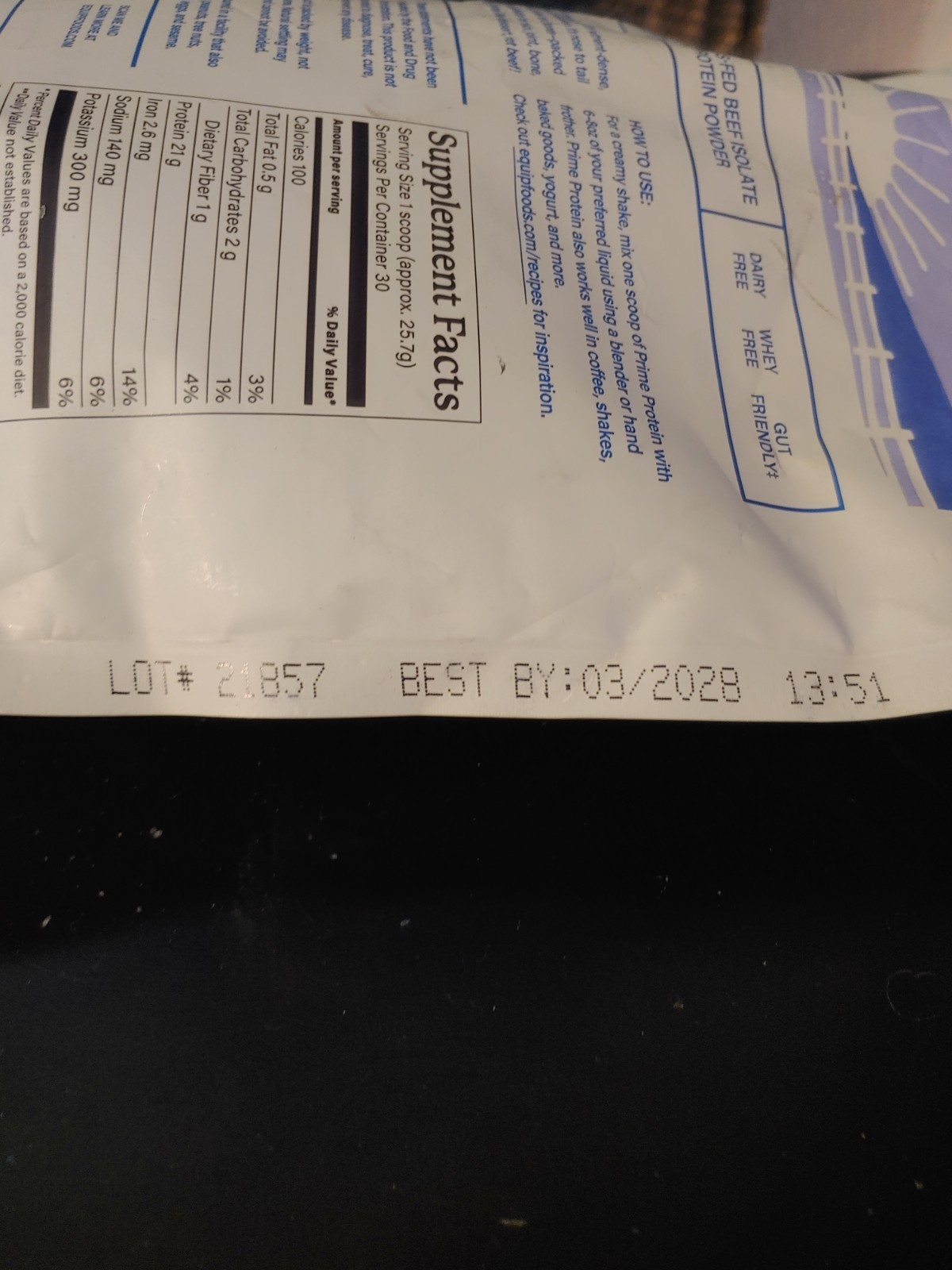 Equip Prime Protein, Chocolate, 21g Protein Per Scoop