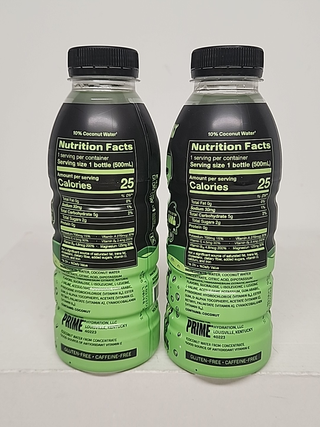 Limited Edition Prime Hydration Glowberry Rare New 2024 Variant Slime 2 Bottles