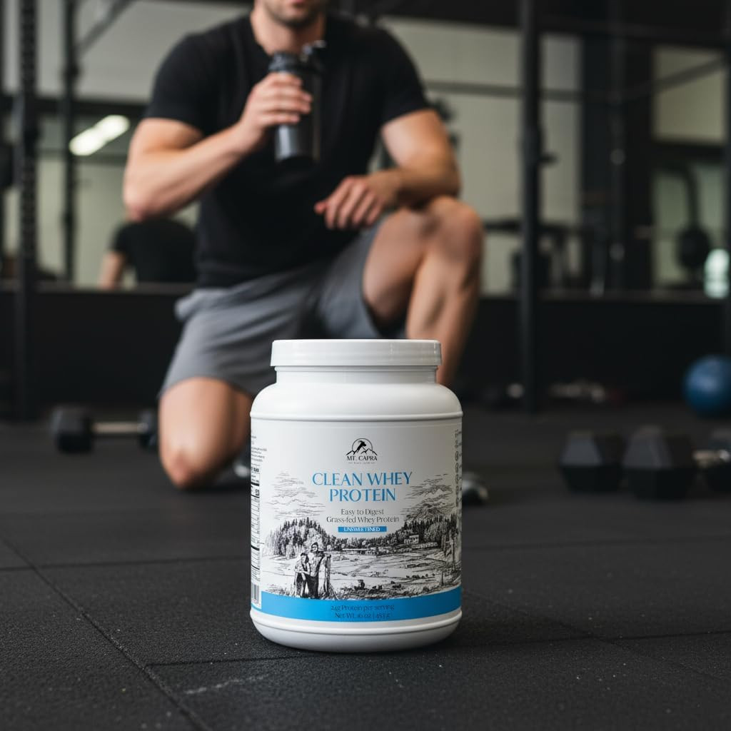 Clean Whey Protein | Grass-Fed Undenatured Goat Whey Protein Powder | 24 G Prote