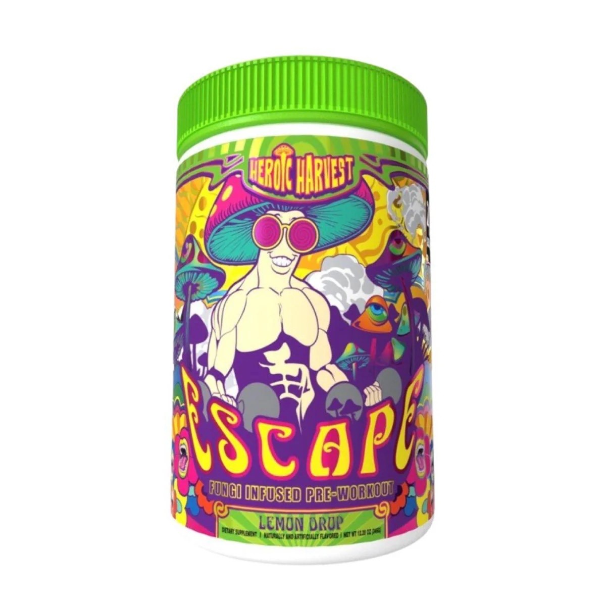 Heroic Harvest Escape Pre-workout Lemon Drop High Stim