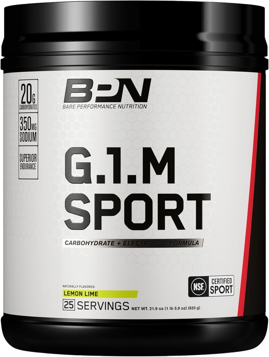 Lemon Lime Performance Booster – BPN G.1.M Sport, Reduce Fatigue, 25 Servings