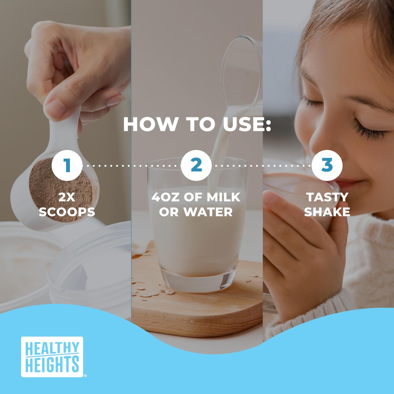 Healthy Heights Grow Daily Kids Protein Drink Mix (Chocolate) – High Protein …