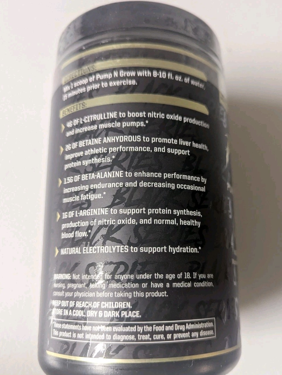 Anabolic Warfare PUMP-N-GROW Non-Stim Pre-Workout 30SRV Redcon1 Big Noise New