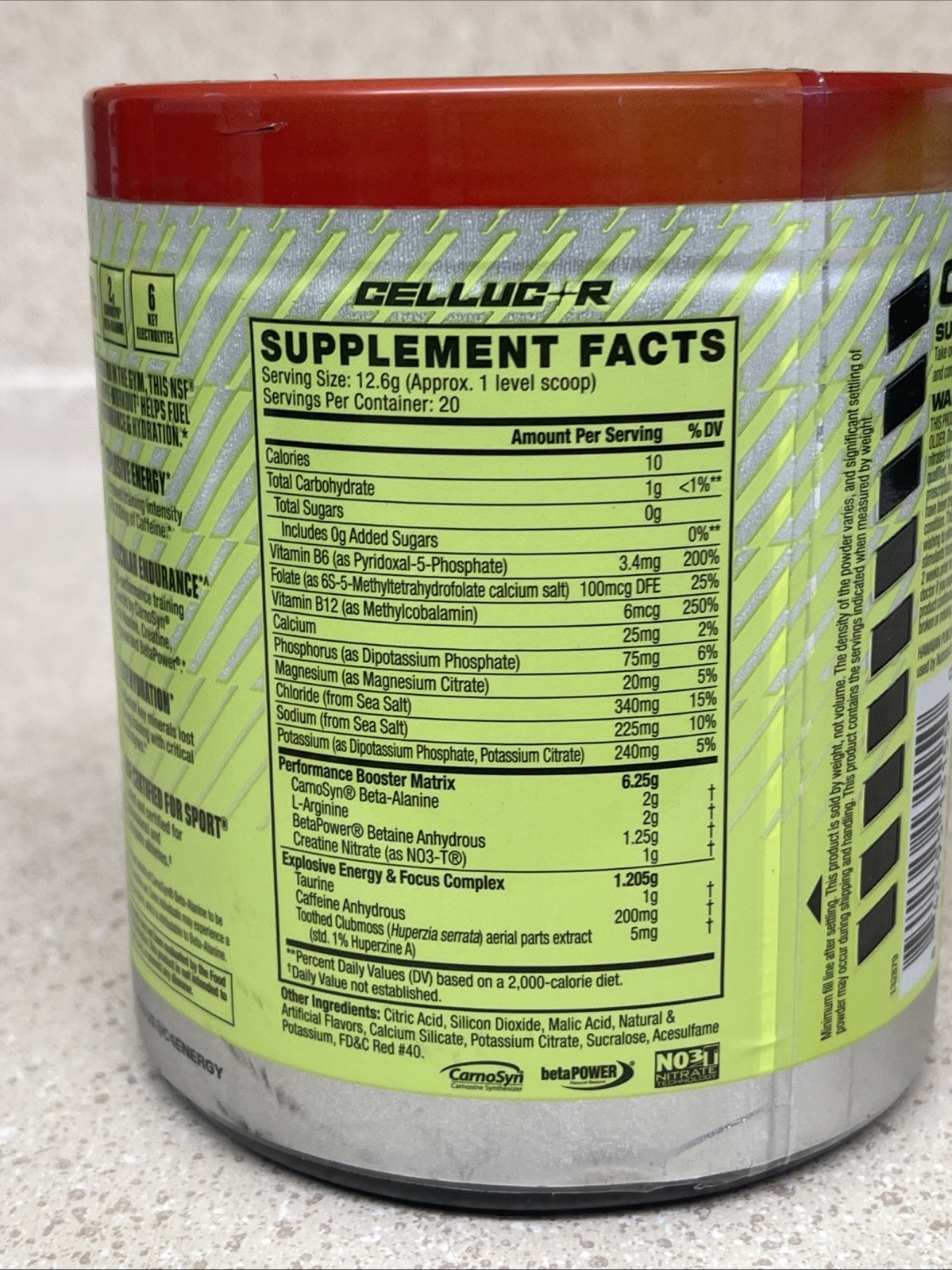 C4 Sport Pre-Workout Hawaiian Punch Fruit Juicy Red 20 Servings 8.9oz 06/2026