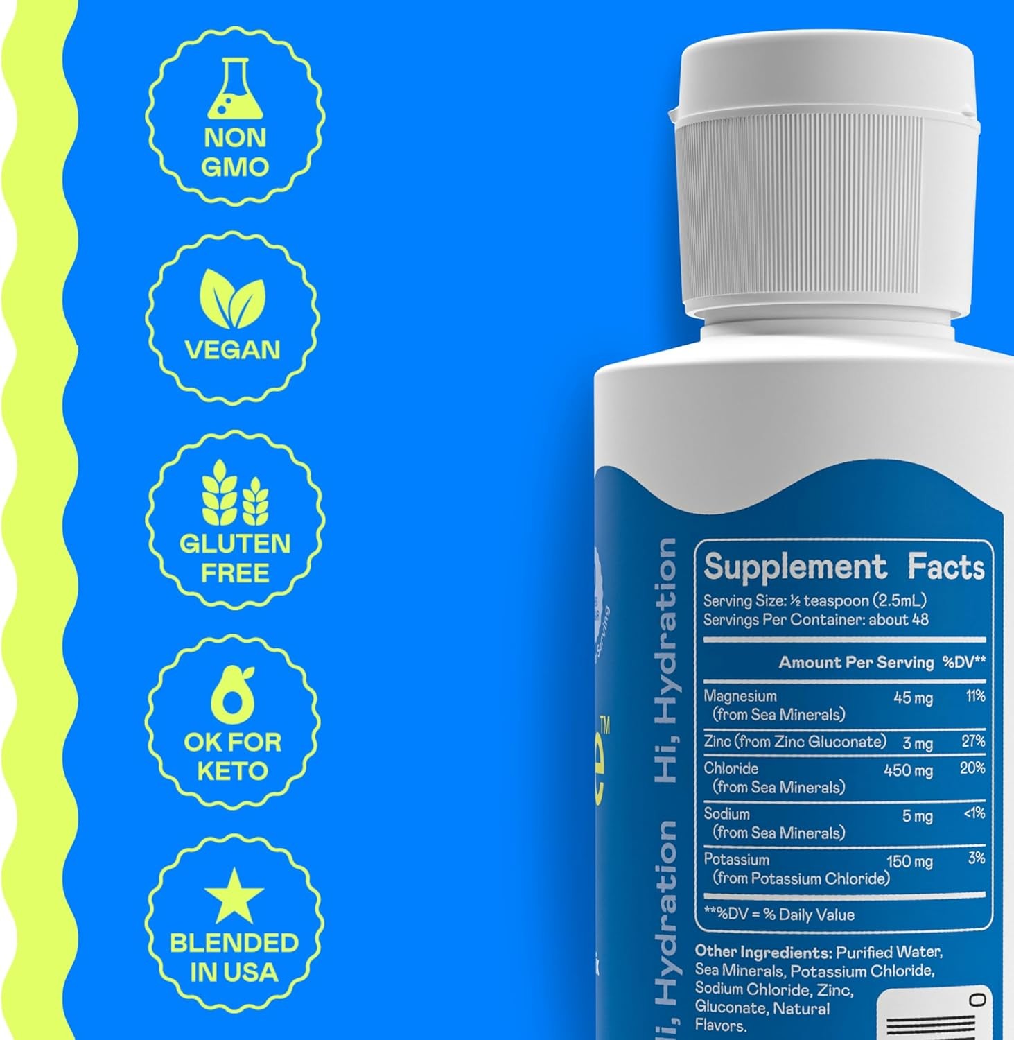 Hi-Lyte Low Sodium Electrolyte Supplement for Immune Support, Fasting and Rapid