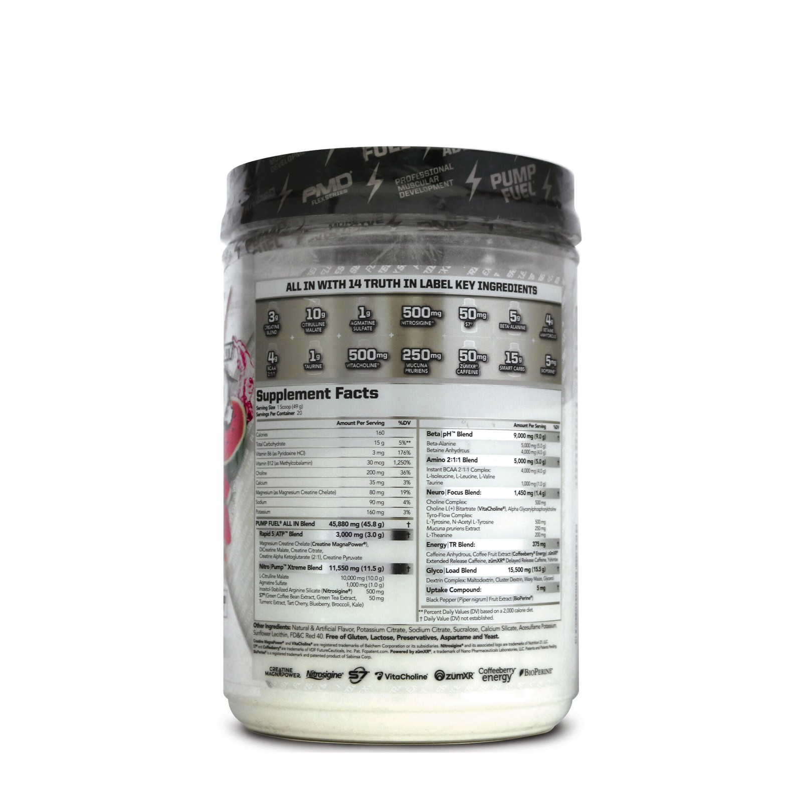 Pump Fuel All In Pre-Workout – Flexin’ Strawberry Watermelon (20 Servings)