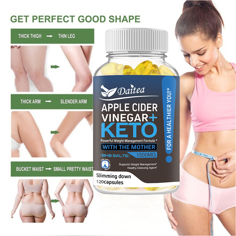 Keto Slim 1500 Mg Apple Cider Vinegar ACV Weight Loss Capsules 30 To120Capsules