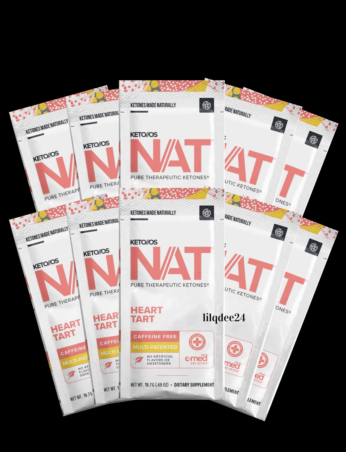 🔥Pruvit Keto OS NAT Ketones Heart Tart Caffeine Free 10 pack Exp 8/2026