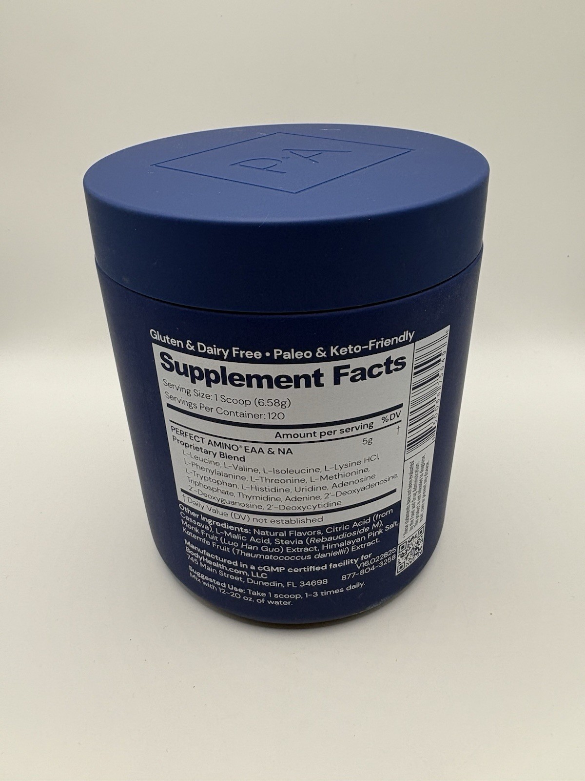 Perfectamino Powder BCAA & EAA Powder Pre & Post Workout 27.85 Oz Mixed Berry