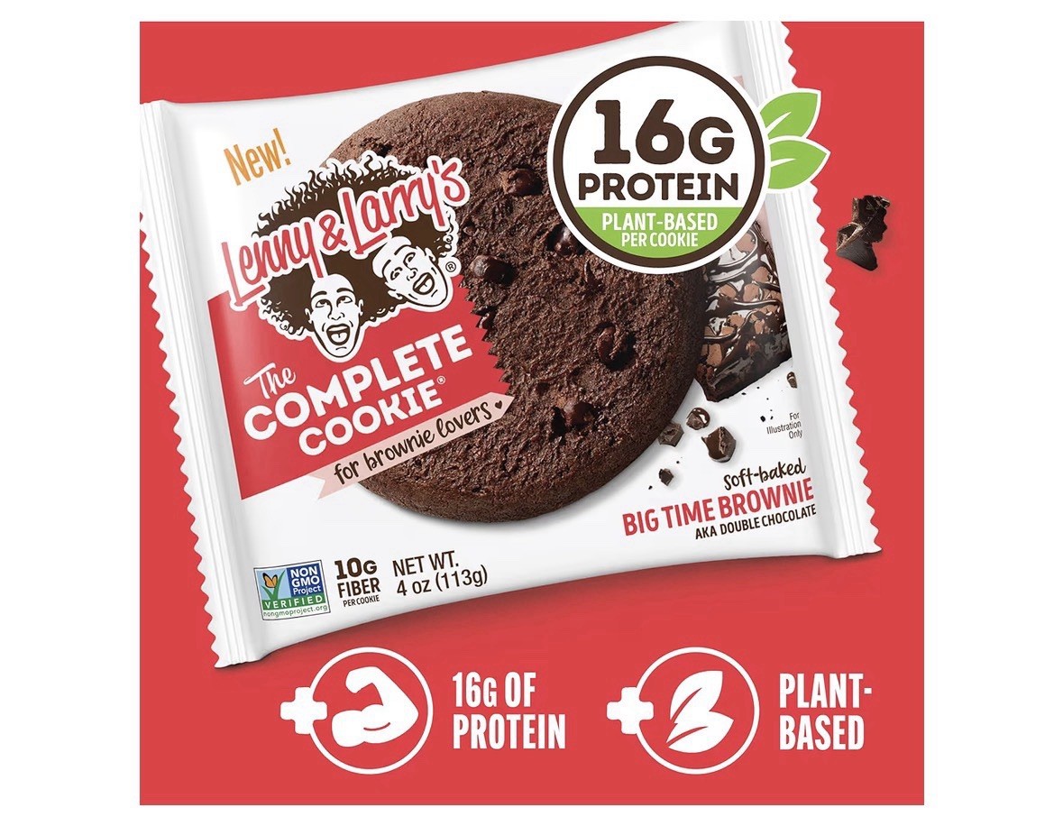Lenny & Larry’s Complete Protein Cookie 2 Ounce (Pack of 12) Big Time Brownie