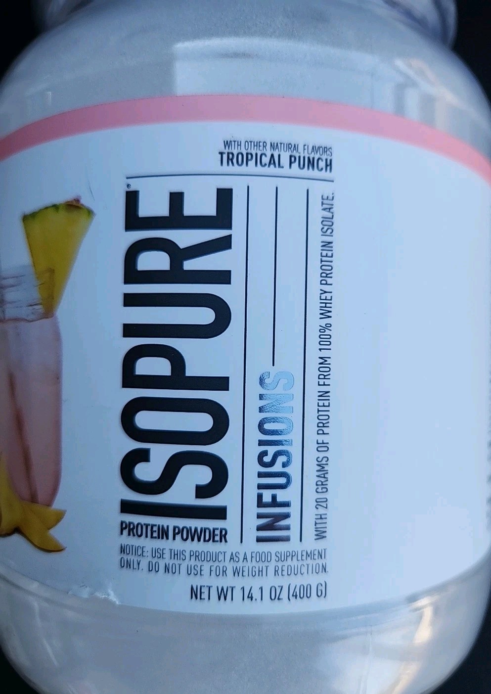 Infusions Protein Powder, Tropical Punch, 14.1 oz (400 g)