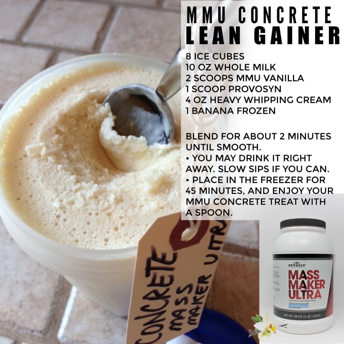 Mass Maker Ultra Protein Supplement Powder 14 Servings Lean Weight Gainer