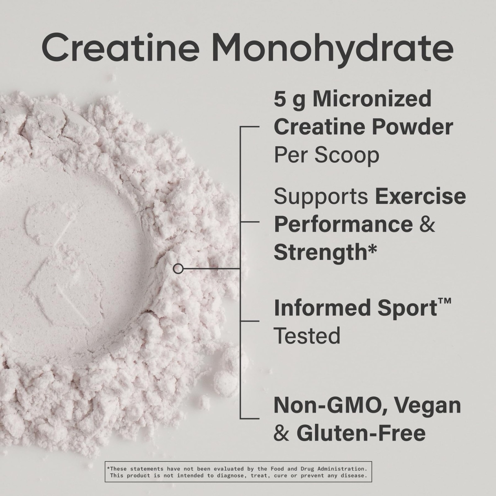 Creatine Monohydrate Powder 5g – Fruit Punch, 60 Servings | Gain Muscle, Boost S