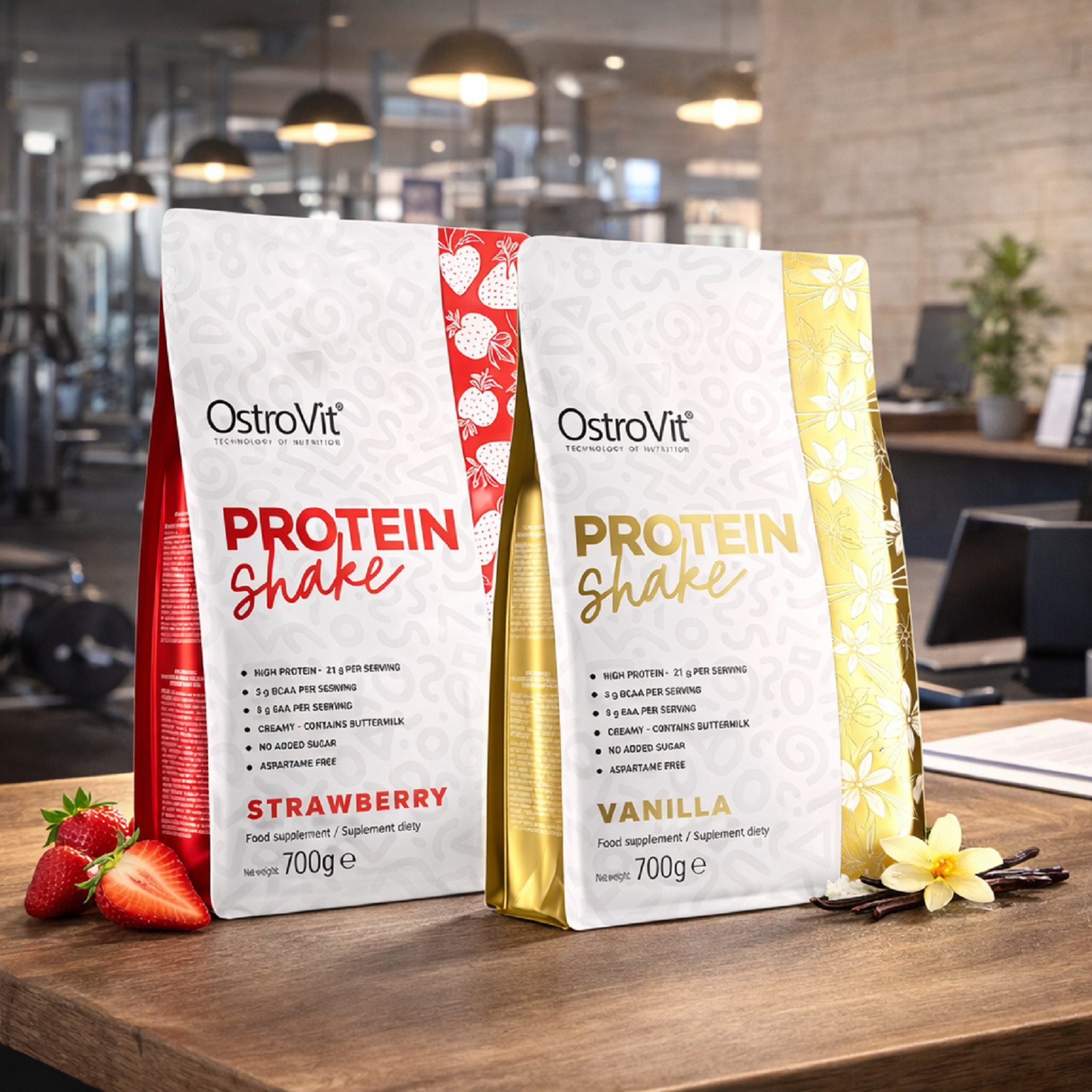 PROTEIN SHAKE 700 G -High protein, No sugar, Creamy consistency, Low fat content