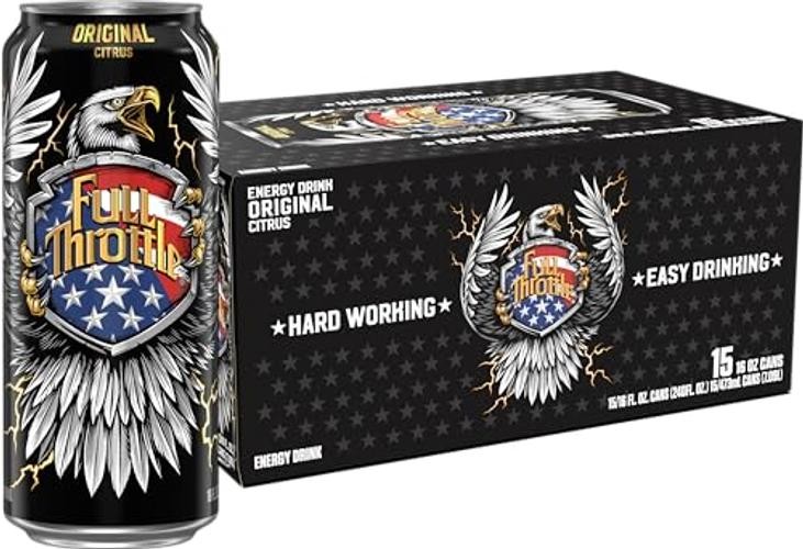 Citrus: Hard-Working Energy Drink. 16 Fl oz | Pack of 15