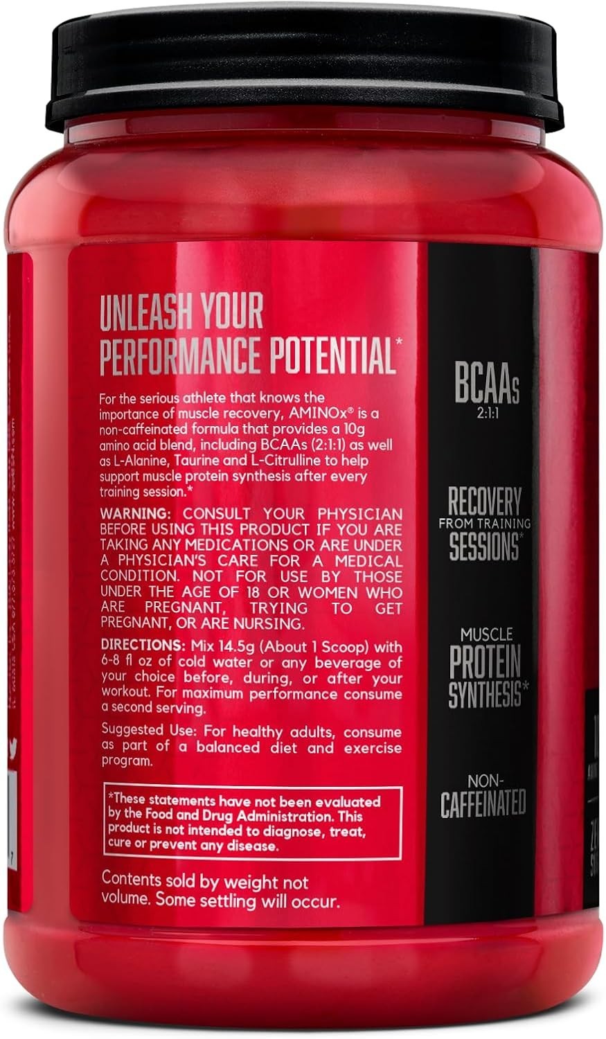 Amino Acid Powder, Muscle Recovery, Fruit Punch Flavor