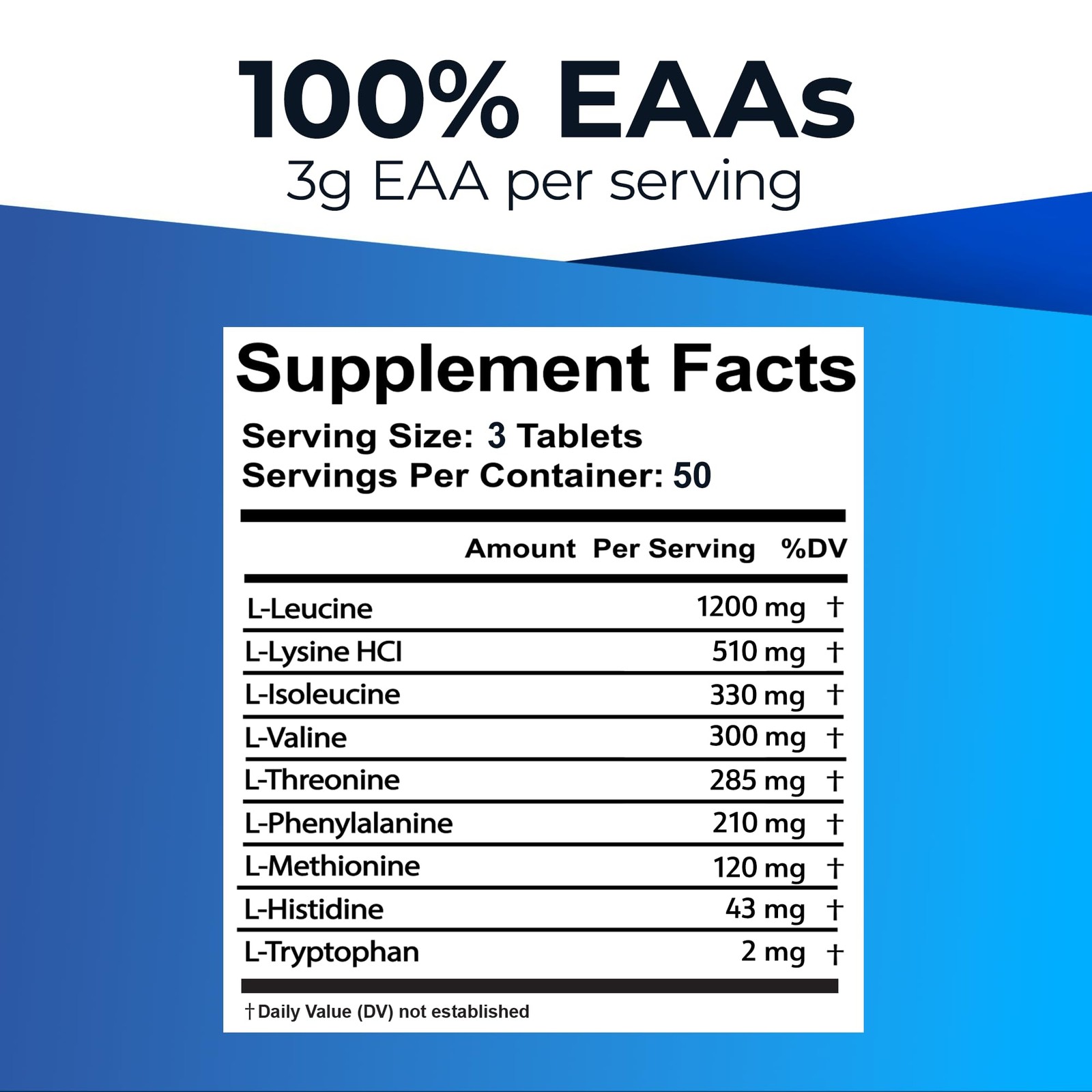 100% Essential Amino Acid Supplement for Cutting, Fasting & Workouts – All 9 EAA