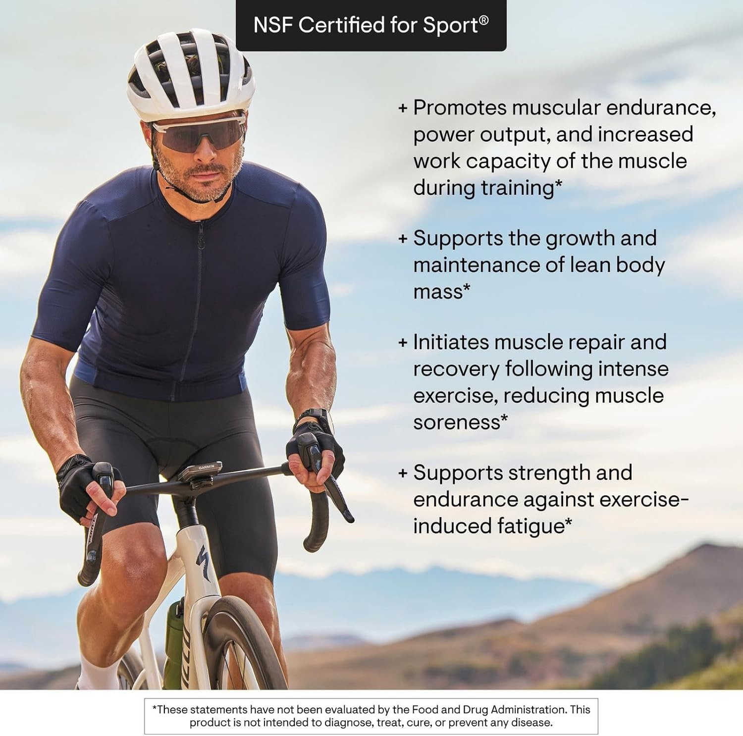 NSF Certified Creatine + BCAAs Powder – 15.2 oz for Enhanced Muscle Performance