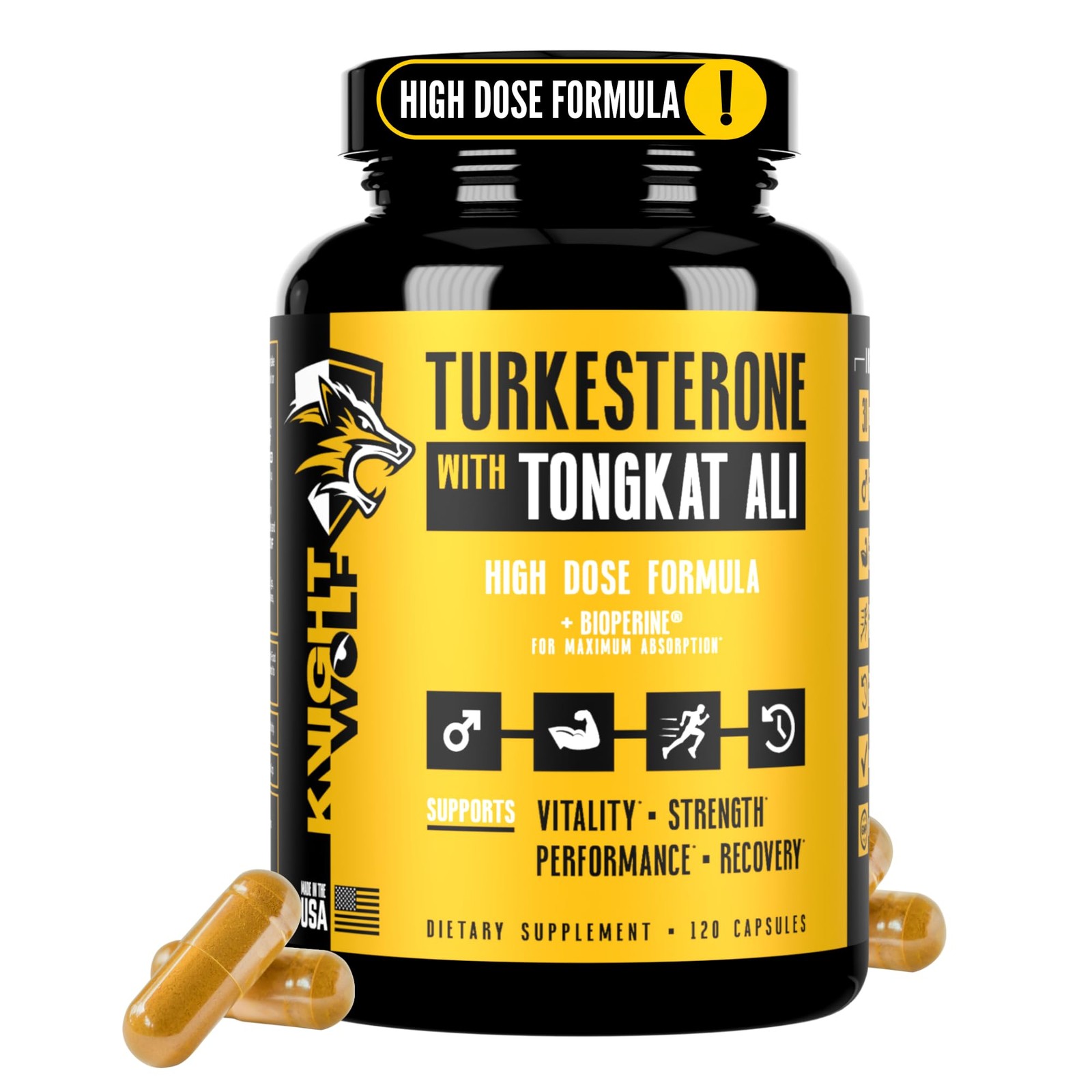 Turkesterone 17,500mg [Max Potency] + 120 Count (Pack of 1),