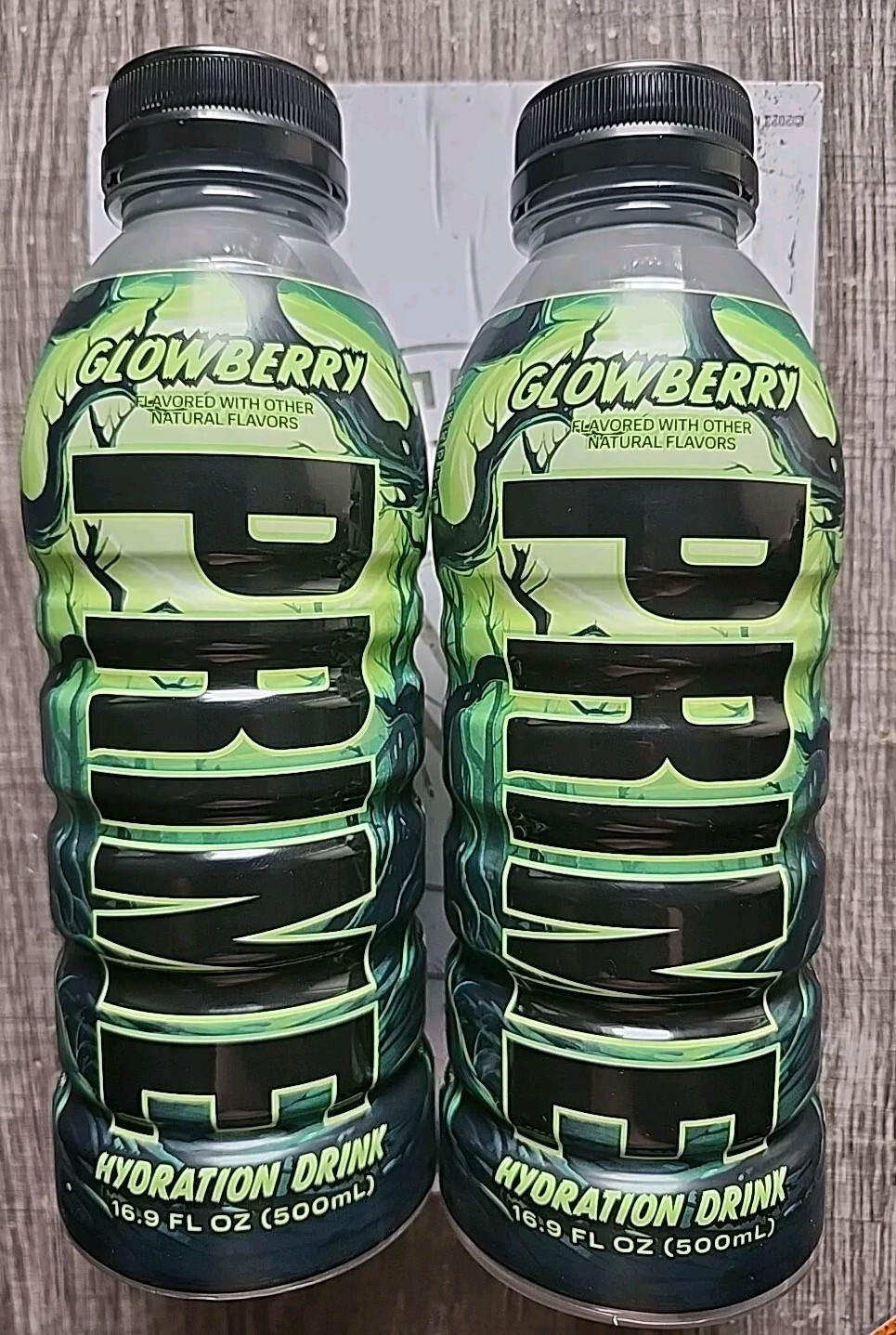 Prime Hydration Drink GlowBerry 16.9 FL OZ (Limited Edition) Glow In The Dark X2