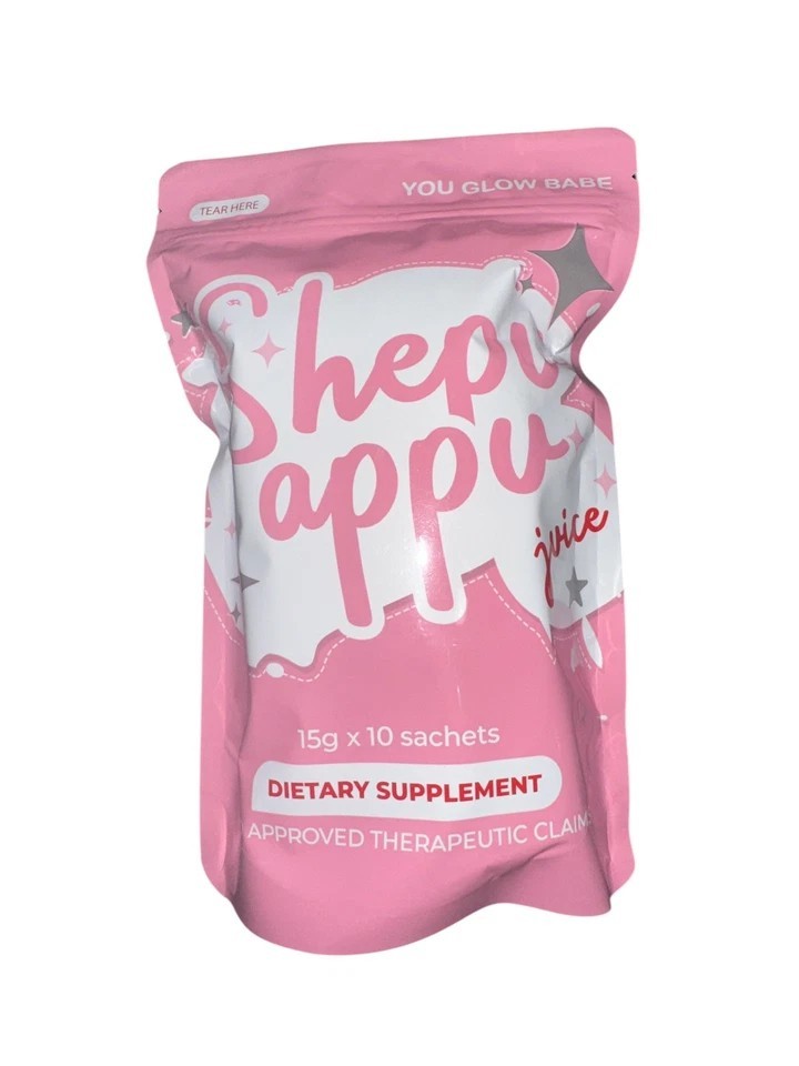 3 Pack You Glow Babe SHAPE UP SHEPU APPU Juice Powder Mix, 10 Sachets x 15g Each