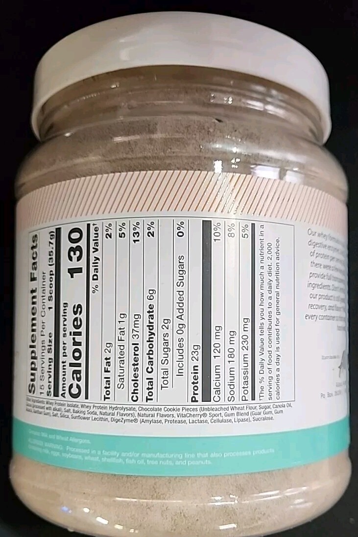 Whey Protein Powder by Alani Nutrition 15 servings Chocolate Cookie Exp 12/2025