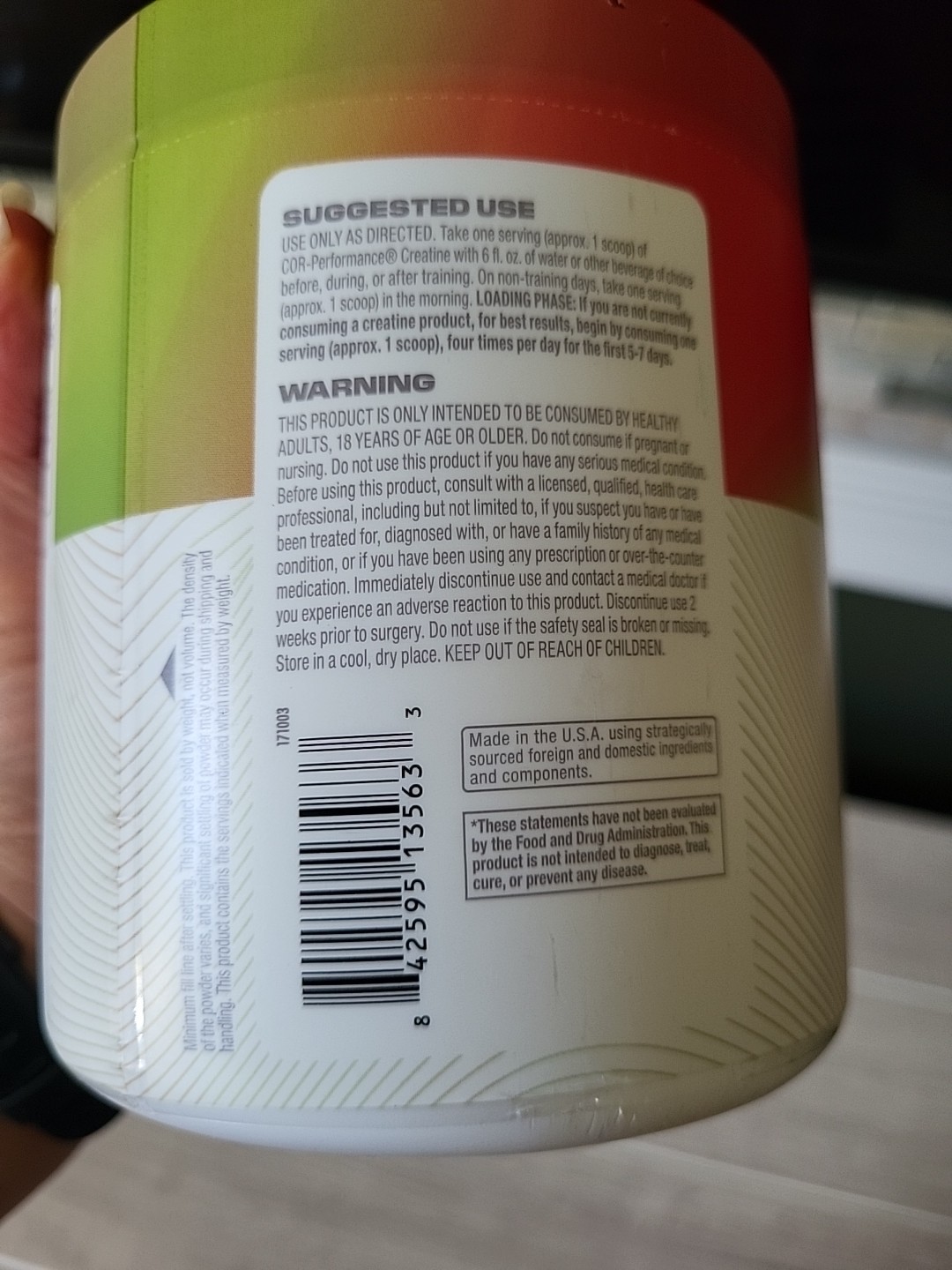 Creatine COR-Performance Watermelon, 11.1 oz (315 g)
