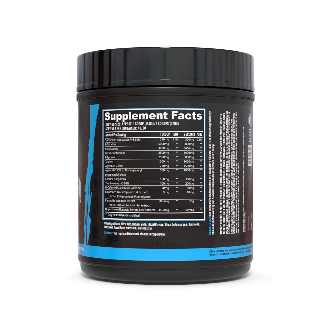 Advanced Pre Workout Powder – Boost Energy, Focus & Performance, 10g L-Citrullin