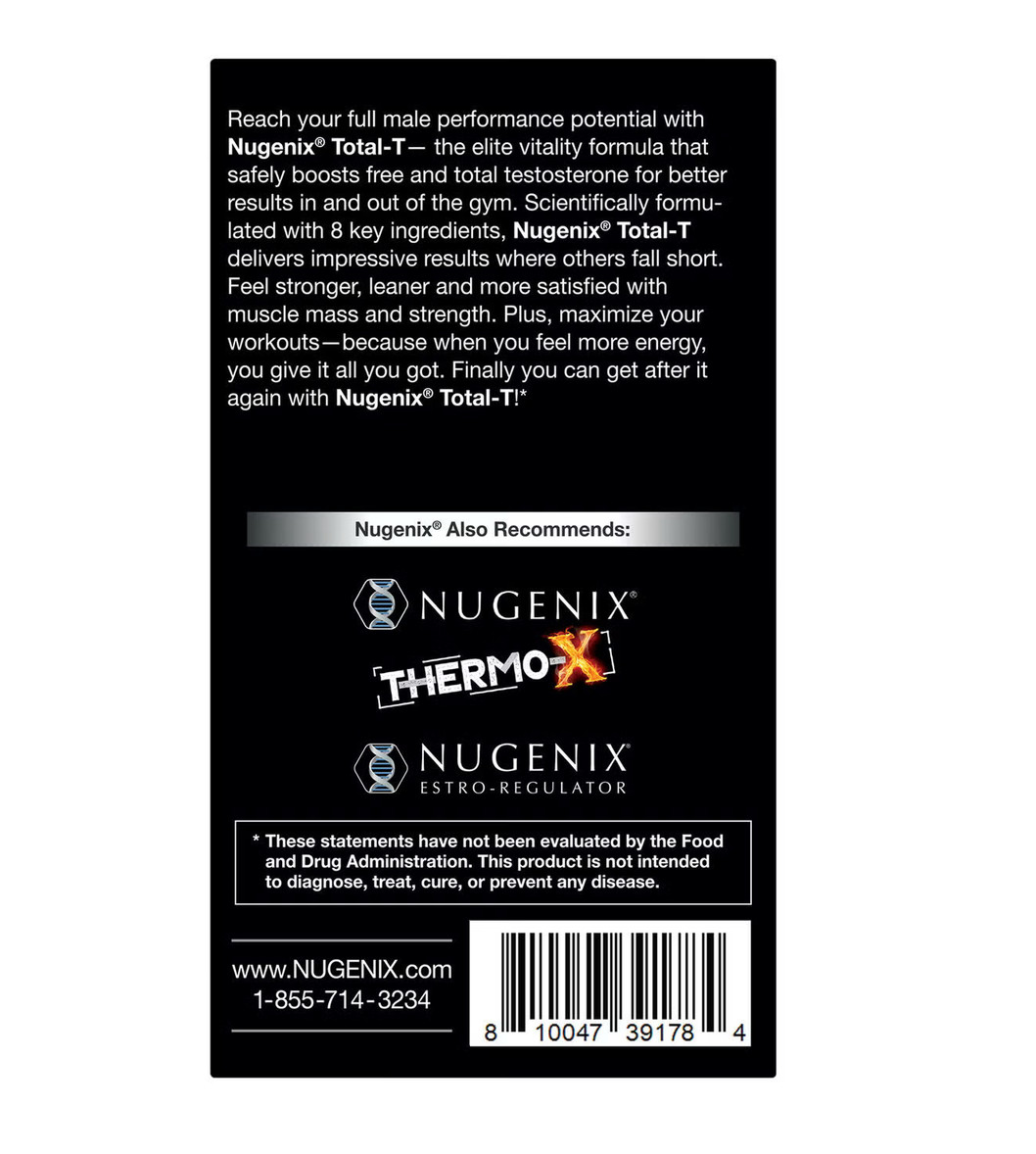 Nugenix – Total-T : Health Boosting Formula – 90 Capsules (30 Servings)