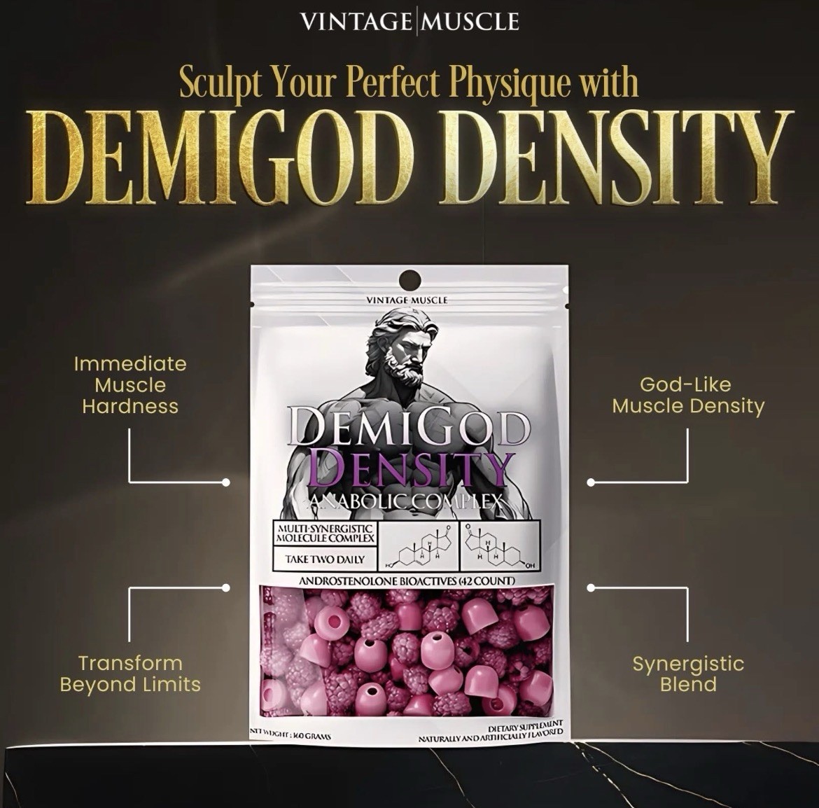 Demi God Density R,1,4,5 & DHEA 2 Step Pre Cursors Gummies By Vintage Muscle💪🍬