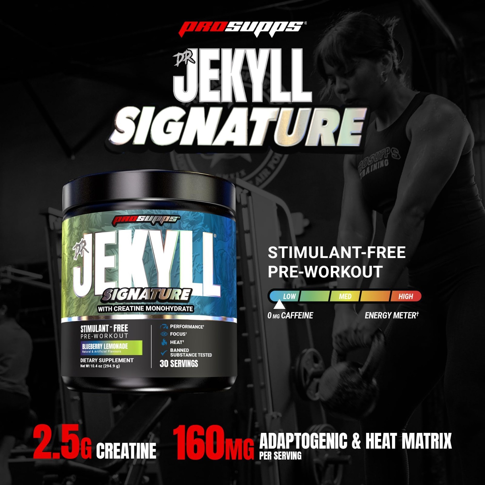Stim-Free Pre Workout Powder with Creatine | Focus & Endurance Booster – 30 Serv