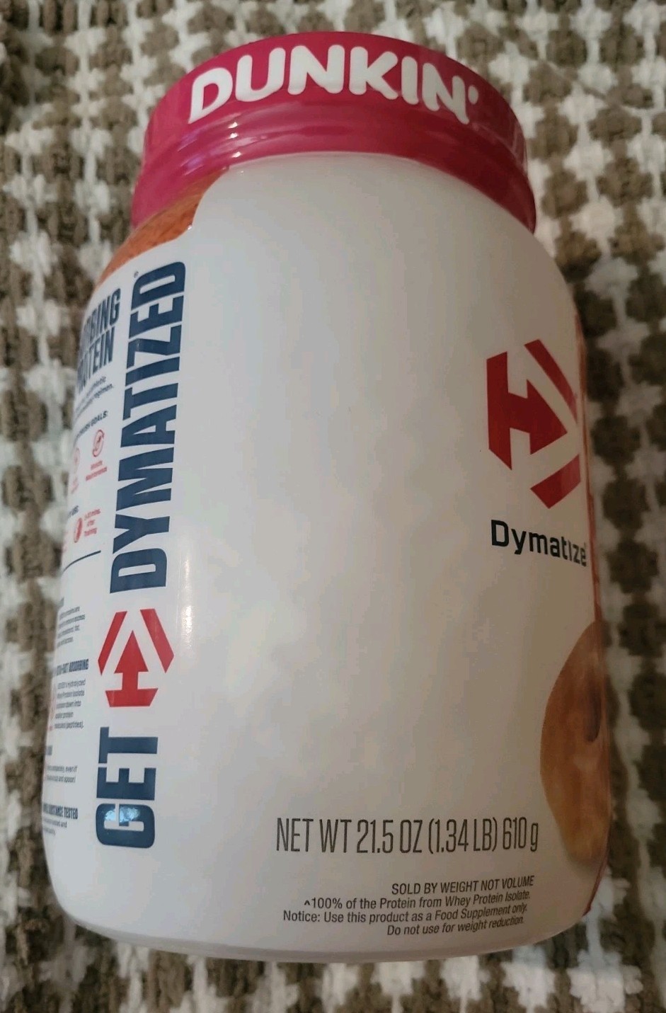 Dymatize IS0 100 Hydrolyzed Dunkin Glazed Donut Protein Powder 1.34LB -E: 10/26+