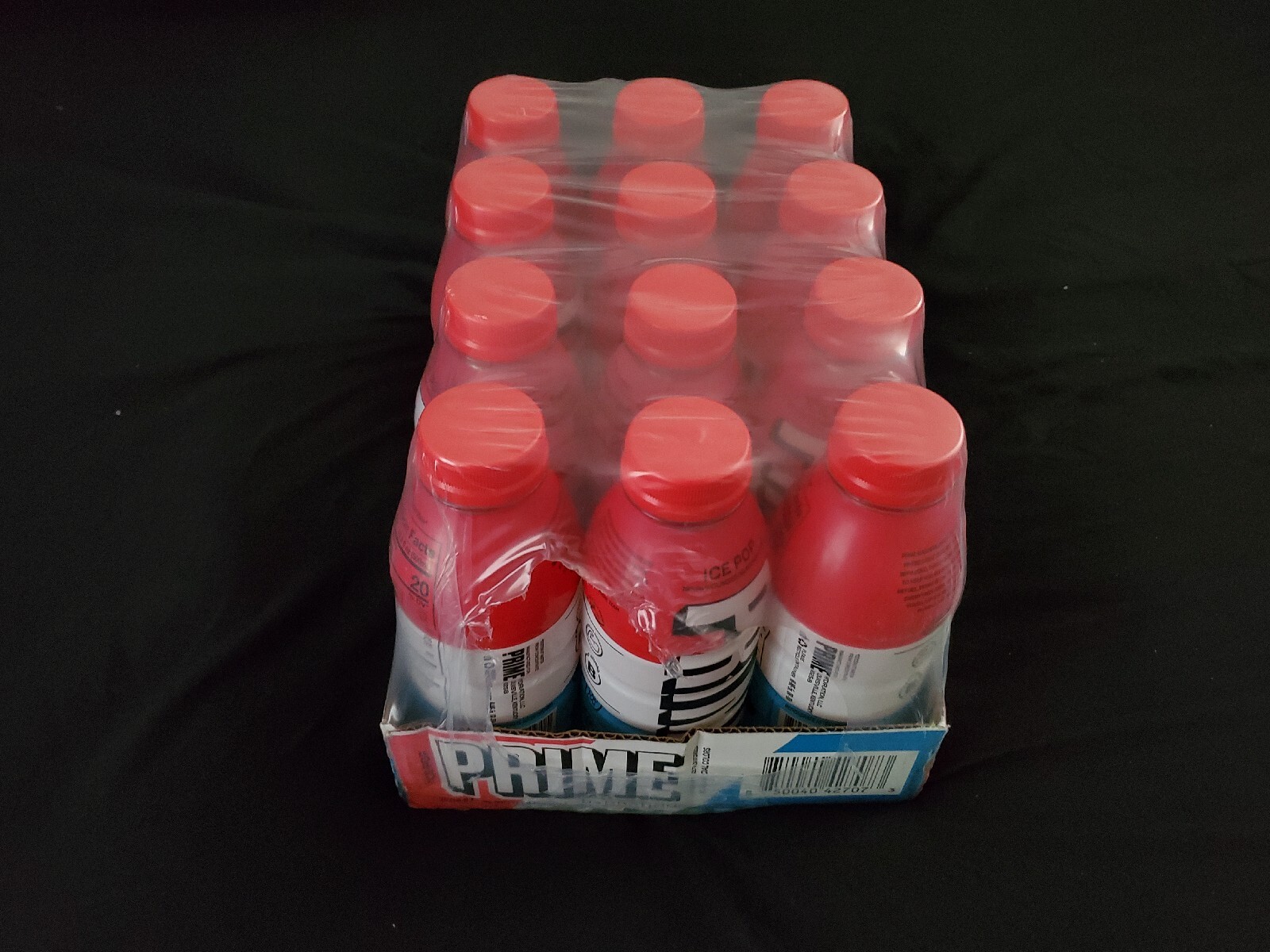 🔴⚪️🔵 Prime Hydration Drink – Ice Pop Flavor – Pack Of 12 – BRAND NEW