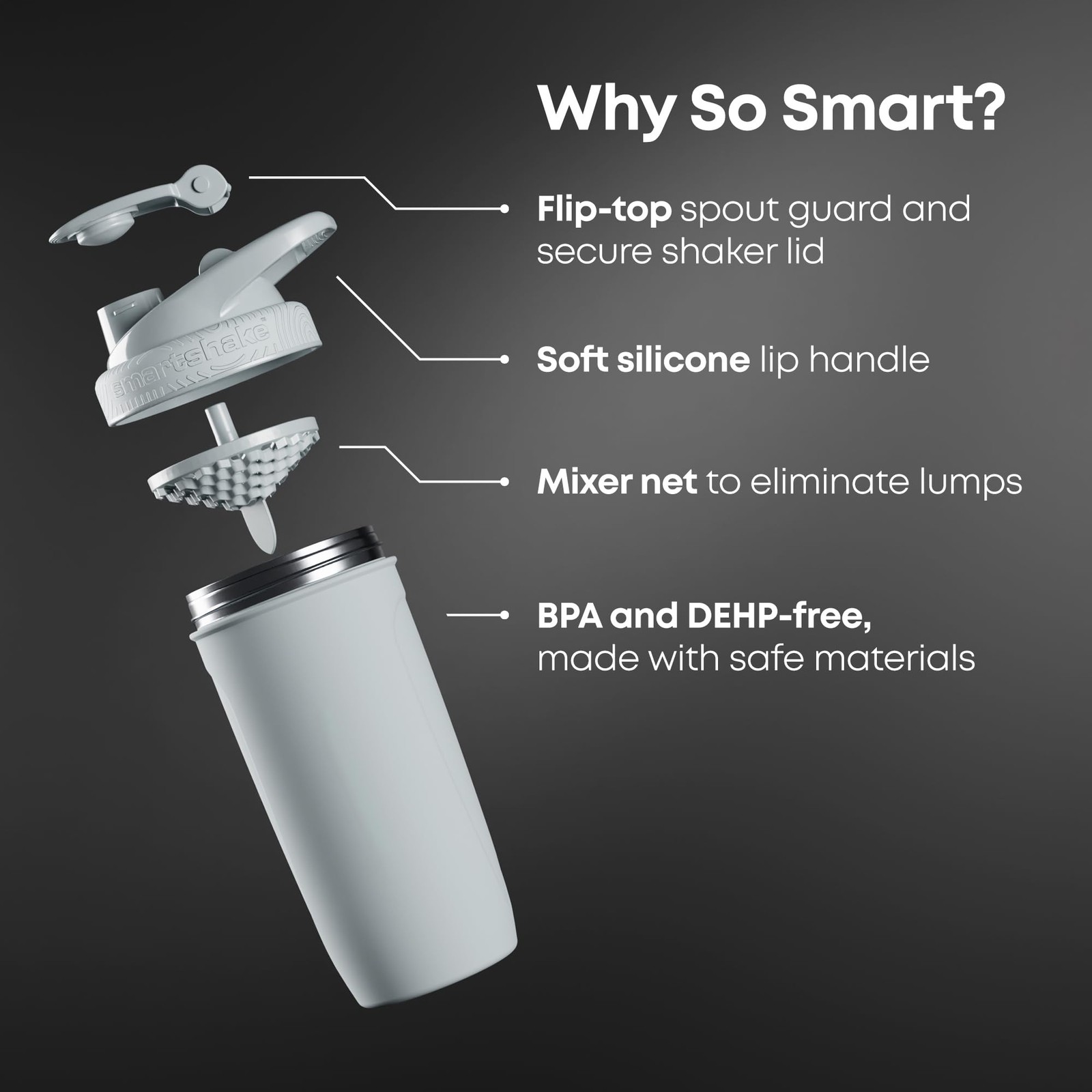 Smartshake Tmnt Reforce Stainless Steel Protein Shaker Bottle – Non Insulated