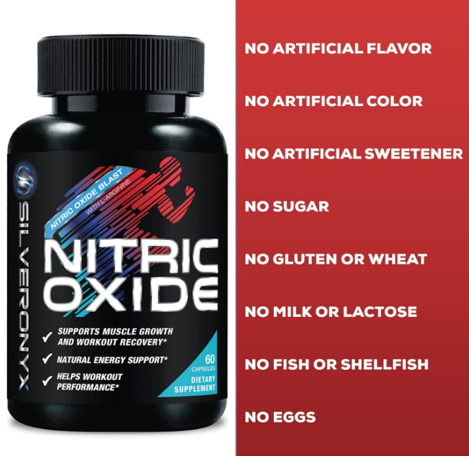 Oxido Nitrico Y L-Arginina Extra Fuerte Para Aumentar La Energia Muscular 60 Ct