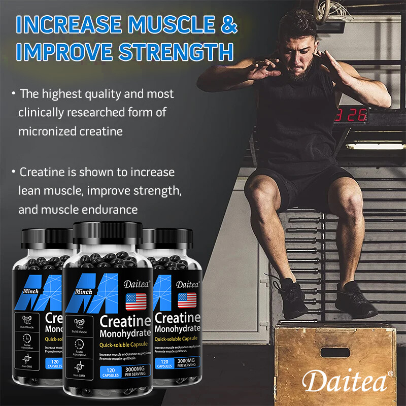 Creatine Monohydrate 3000g – Supports Muscle Body building，Explosive Pumps