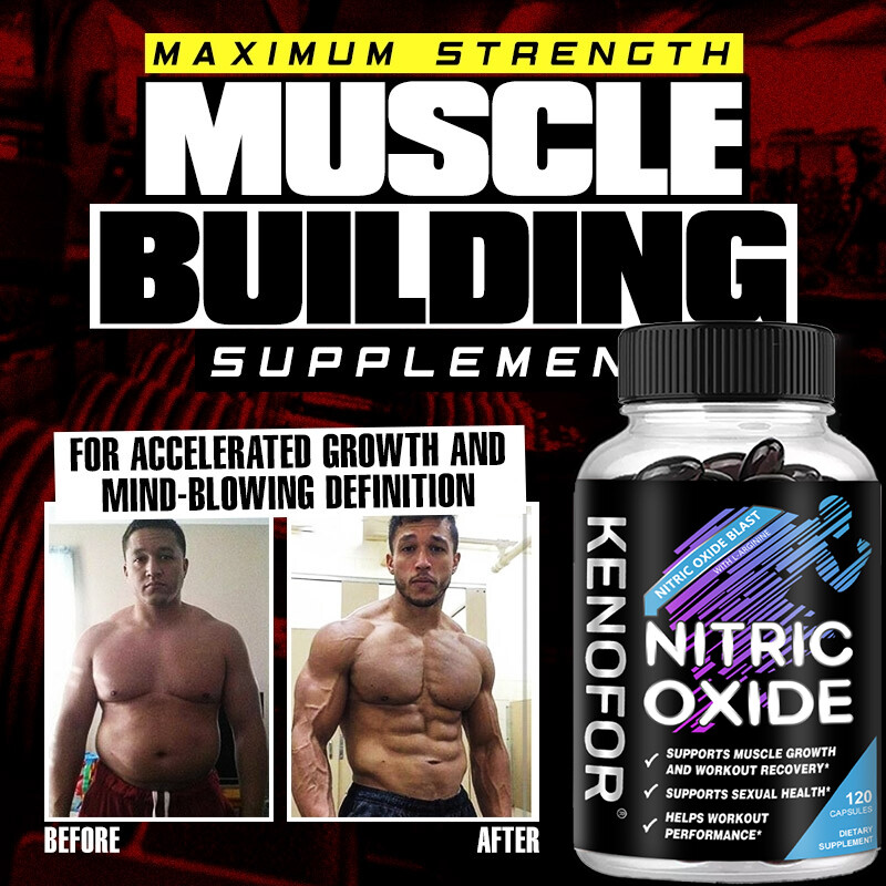 Nitric Oxide Booster Supplement – L-Arginine, L-Citrulline- 60/120 Capsules