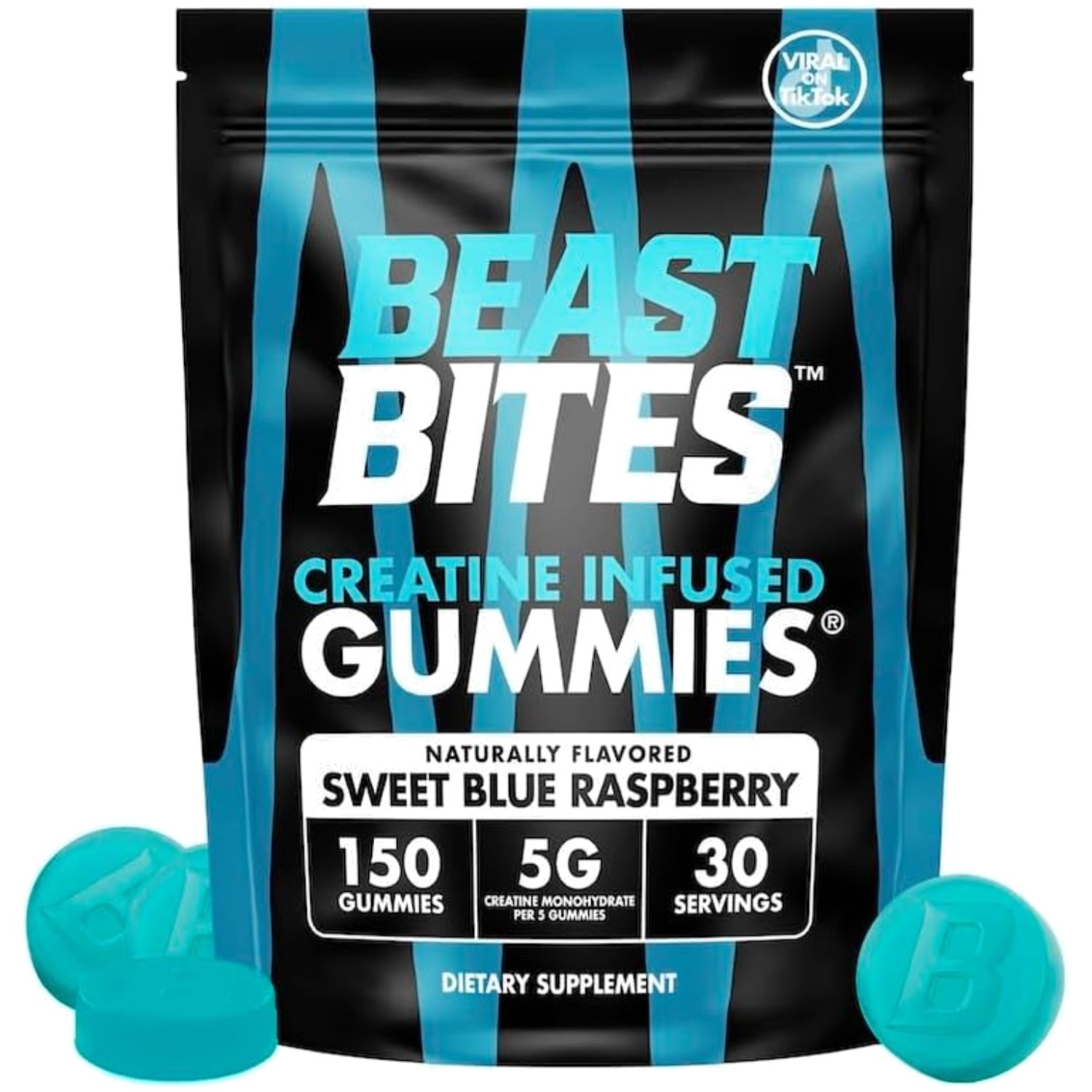 Creatine Infused Gummies – 5g Monohydrate for Recovery & Performance – 150 Count