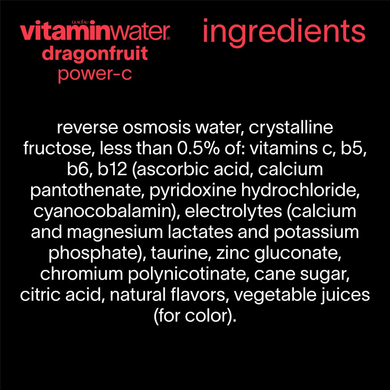 Vitaminwater 6‑Flavor Variety or Sampler Pack – 20oz Bottles –