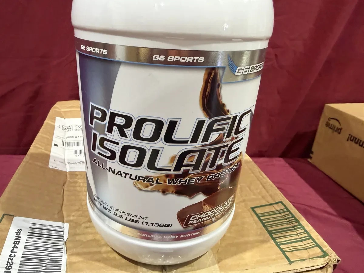 G6 SPORTS PROLIFIC ISOLATE WHEY PROTEIN 2.5 LBS.- Chocolate Peanut (40 Servings)
