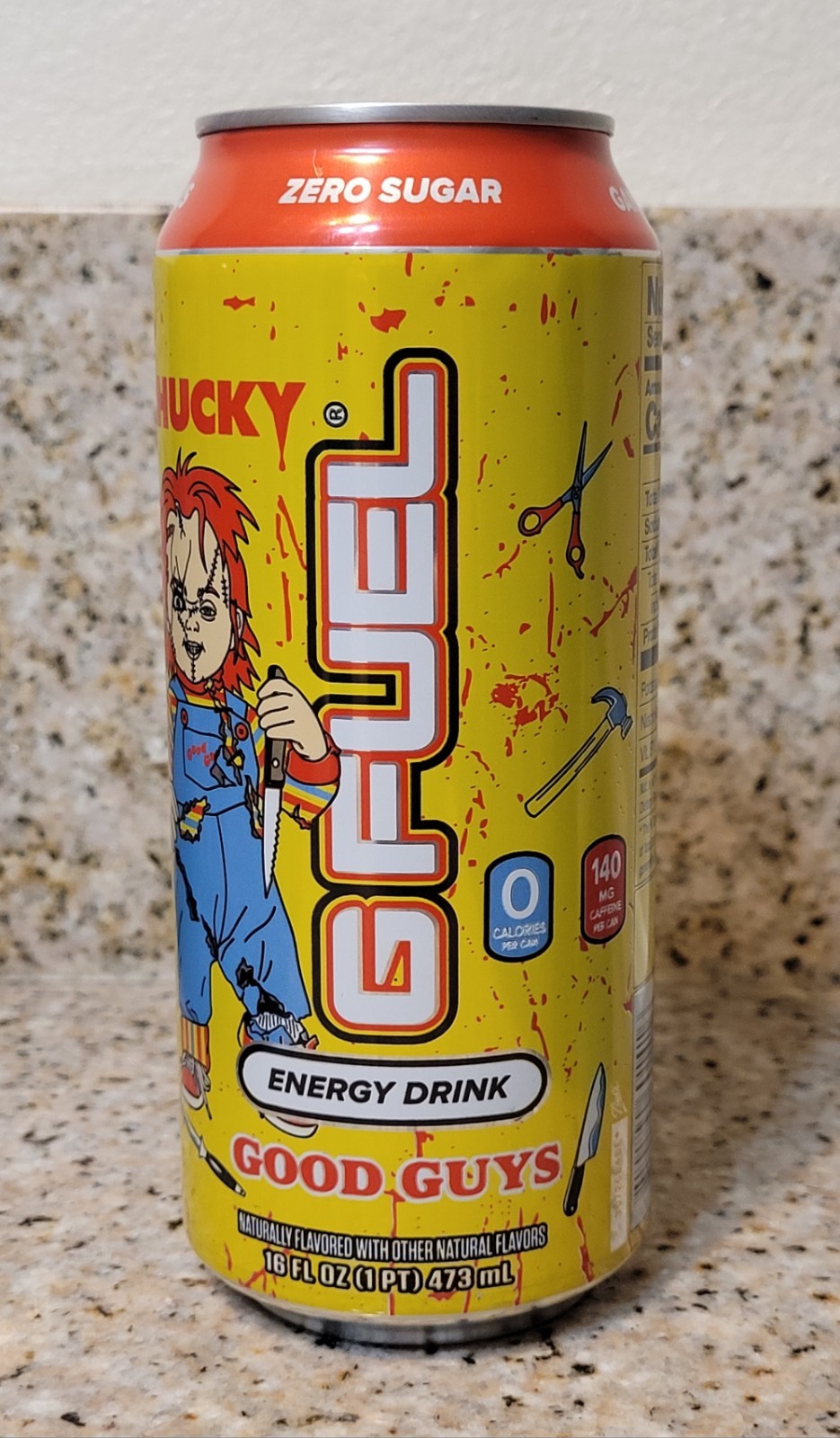 CHUCKY GOOD GUYS G FUEL Energy Drink Full Can 16 OZ BB 08/24/26 LIMITED EDITION