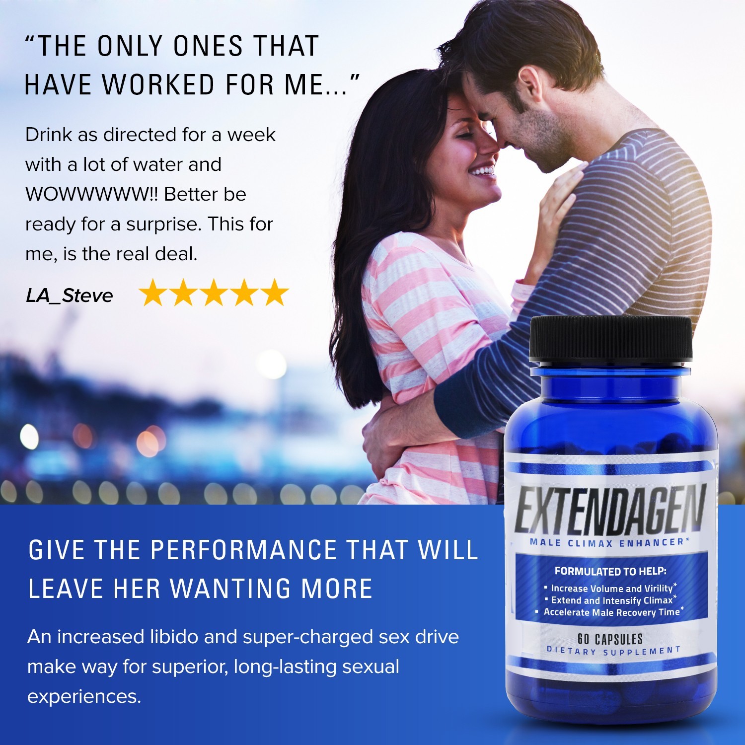 Extendagen – Male Volumizer wtih Herbs Bottle 5pk