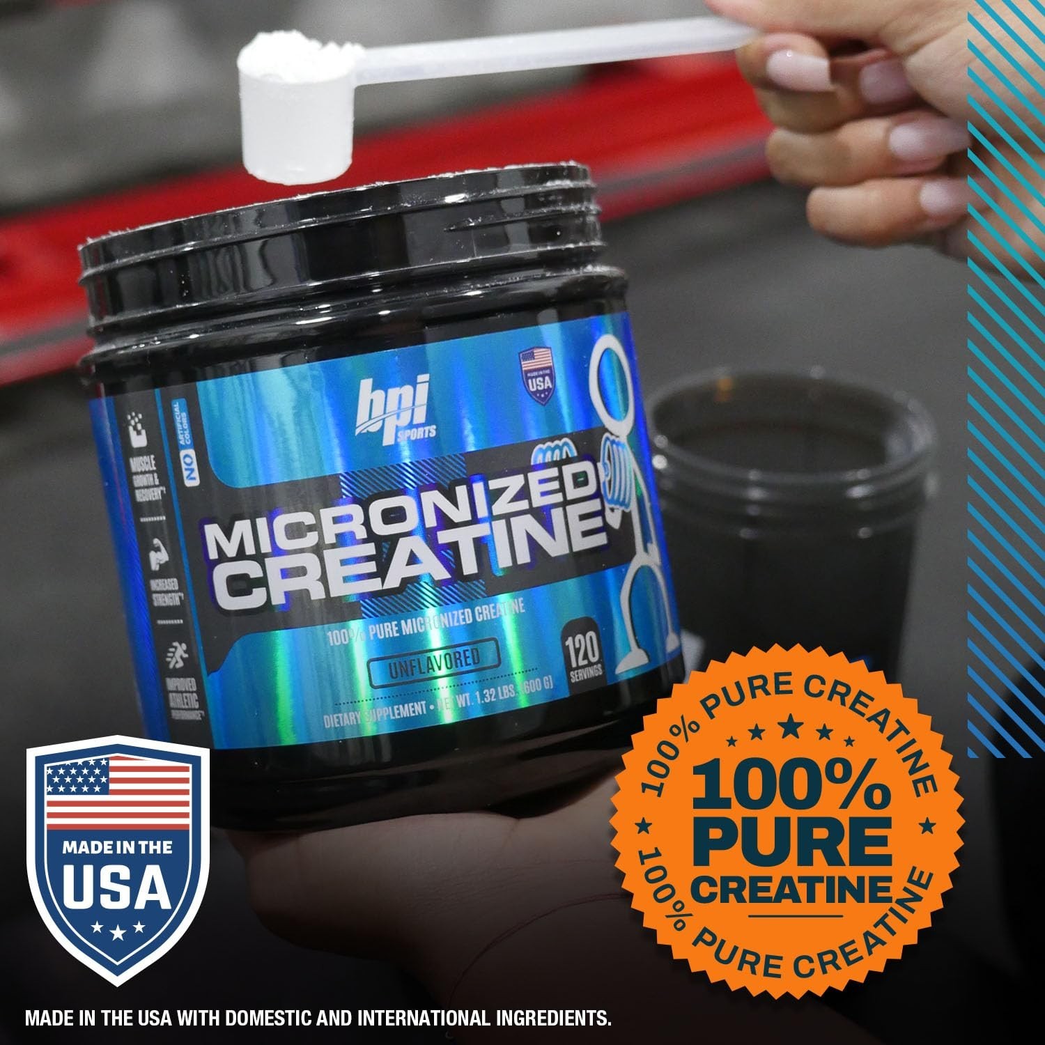 Micronized Creatine Powder – Boost Strength & Endurance – Lean Muscle Growth – 1
