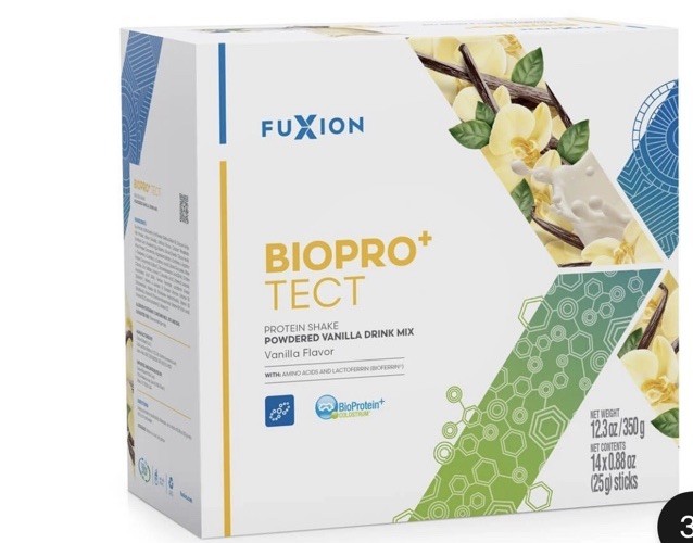 Fuxion BIOPRO+TECT Protein Shake Vanilla Powder 14 Sticks 12.3oz